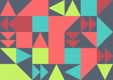 Soyut Geometrik Desen üretken hesaplama sanatı çizimi 