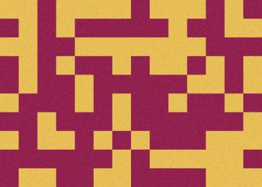 Soyut geometrik desen, üretken hesaplama çizimi