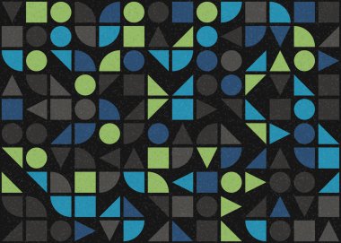 Soyut geometrik desen, üretken hesaplama sanatı 