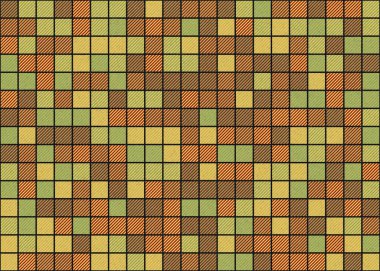 Soyut Geometrik Desen üretken hesaplama sanatı çizimi 
