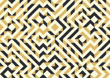 Soyut geometrik desen, üretken hesaplama çizimi