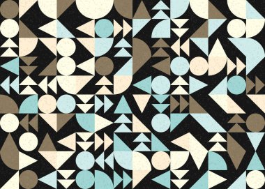 Soyut geometrik desen, üretken hesaplama sanatı 