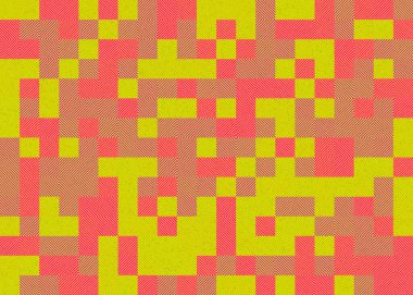 Soyut geometrik desen, üretken hesaplama çizimi