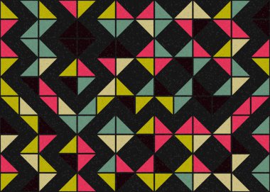 Soyut Geometrik Desen üretken hesaplama sanatı çizimi 