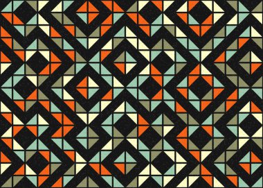 Soyut geometrik desen, üretken hesaplama çizimi