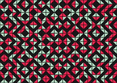 Soyut geometrik desen, üretken hesaplama çizimi