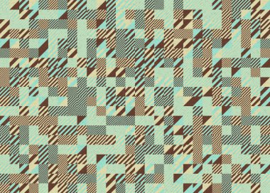 Soyut geometrik desen, üretken hesaplama çizimi