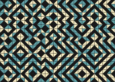 Soyut geometrik desen, üretken hesaplama sanatı 