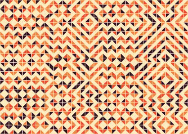 Soyut geometrik desen, üretken hesaplama çizimi