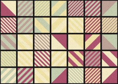 Soyut Geometrik Desen üretken hesaplama sanatı çizimi 