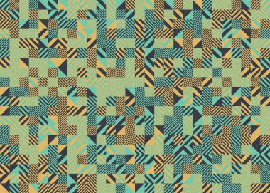 Soyut geometrik desen, üretken hesaplama çizimi