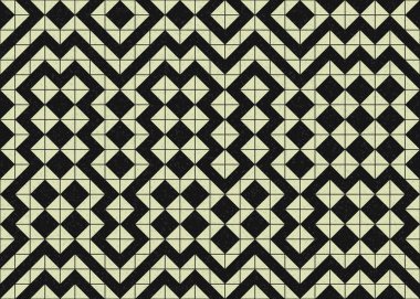 Soyut geometrik desen, üretken hesaplama sanatı 