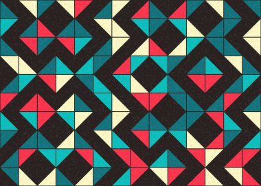 Soyut geometrik desen, üretken hesaplama sanatı 