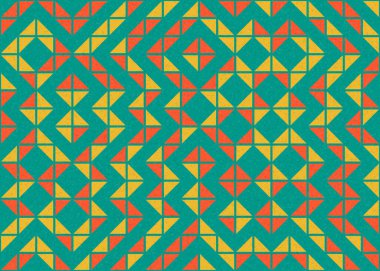 Soyut Geometrik Desen üretken hesaplama sanatı çizimi