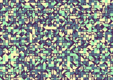 Soyut geometrik desen, üretken hesaplama çizimi