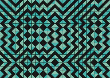 Soyut geometrik desen, üretken hesaplama sanatı 