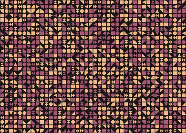 Soyut Geometrik Desen üretken hesaplama sanatı çizimi 