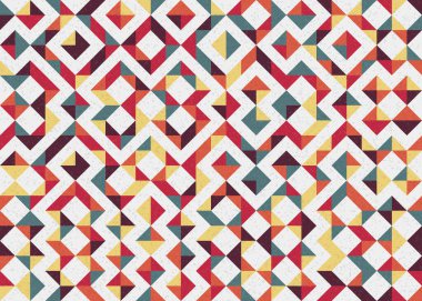 Soyut geometrik desen, üretken hesaplama sanatı 