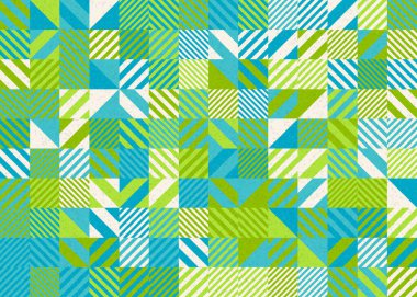 Soyut Geometrik Desen üretken hesaplama sanatı çizimi