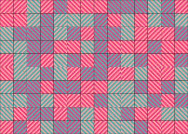 Soyut geometrik desen, üretken hesaplama sanatı 