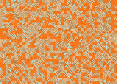 Soyut geometrik desen, üretken hesaplama çizimi