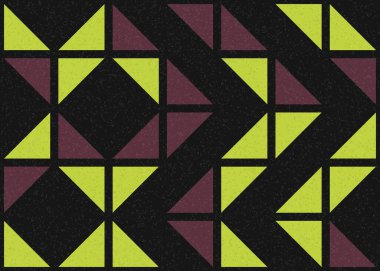 Soyut geometrik desen, üretken hesaplama çizimi