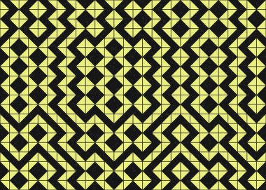 Soyut Geometrik Desen üretken hesaplama sanatı çizimi