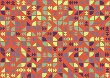 Soyut geometrik desen, üretken hesaplama çizimi