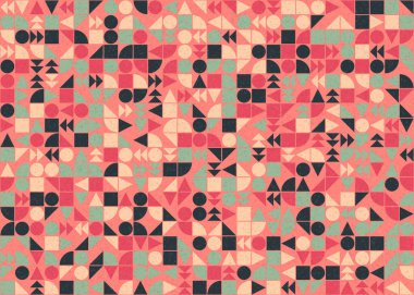 Soyut geometrik desen, üretken hesaplama sanatı 