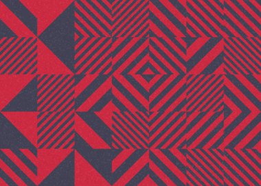 Soyut geometrik desen, üretken hesaplama sanatı 