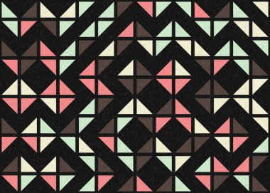 Soyut Geometrik Desen üretken hesaplama sanatı çizimi