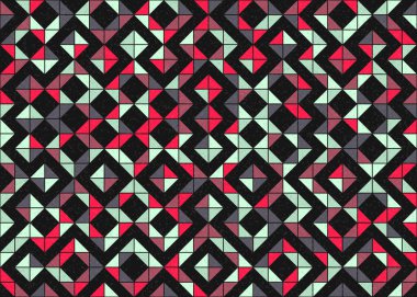 Soyut geometrik desen, üretken hesaplama çizimi