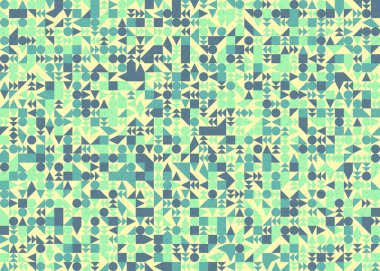 Soyut geometrik desen, üretken hesaplama çizimi