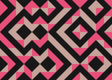 Soyut Geometrik Desen üretken hesaplama sanatı çizimi