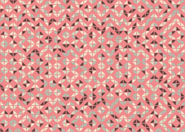 Soyut Geometrik Desen üretken hesaplama sanatı çizimi