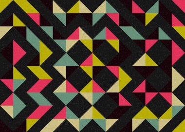 Soyut geometrik desen, üretken hesaplama çizimi