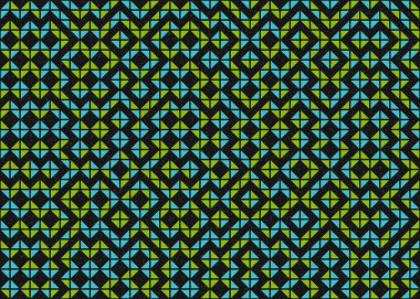 Soyut Geometrik Desen üretken hesaplama sanatı çizimi