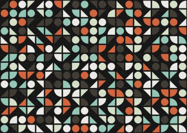 Soyut geometrik desen, üretken hesaplama sanatı 