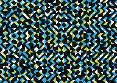 Soyut geometrik desen, üretken hesaplama çizimi