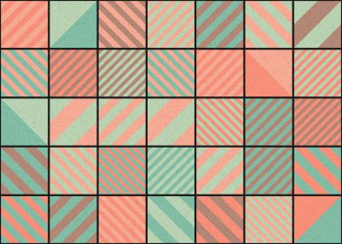 Soyut geometrik desen, üretken hesaplama sanatı 