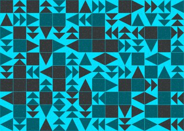 Soyut Geometrik Desen üretken hesaplama sanatı çizimi 