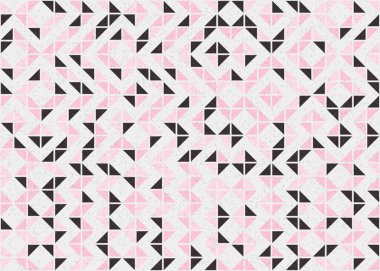 Soyut Geometrik Desen üretken hesaplama sanatı çizimi