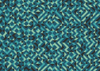 Soyut geometrik desen, üretken hesaplama çizimi