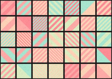 Soyut Geometrik Desen üretken hesaplama sanatı çizimi 