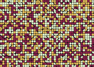 Soyut geometrik desen, üretken hesaplama çizimi