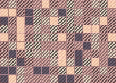 Soyut Geometrik Desen üretken hesaplama sanatı çizimi