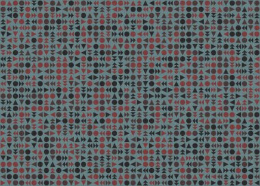 Soyut Geometrik Desen üretken hesaplama sanatı çizimi