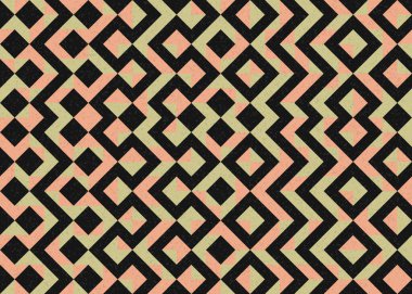 Soyut geometrik desen, üretken hesaplama sanatı 