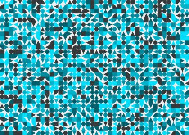 Soyut Geometrik Desen üretken hesaplama sanatı çizimi