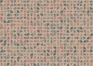 Soyut Geometrik Desen üretken hesaplama sanatı çizimi